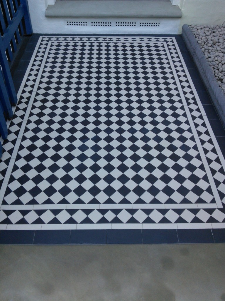 victorian mosaic front tile path london