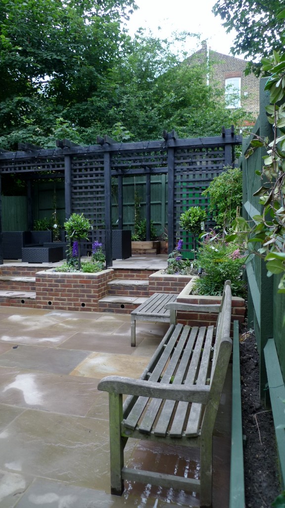 garden walls pergola paving steps planting design designer streatham dulwich clapham london (4)